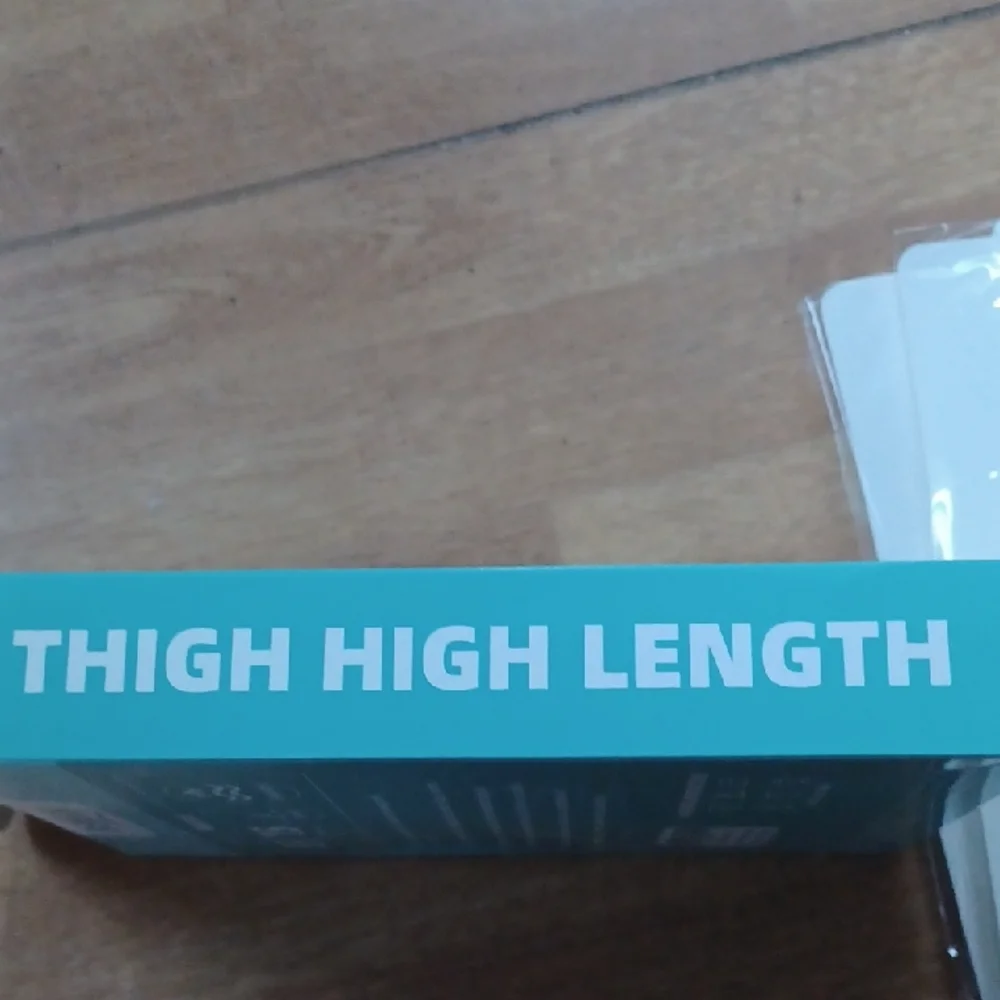 Anti-Embolism Compression Stockings - White 2 Pair Size Medium, Thigh High